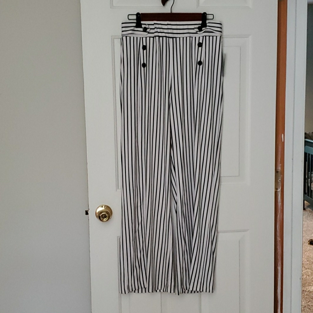 Striped work pants